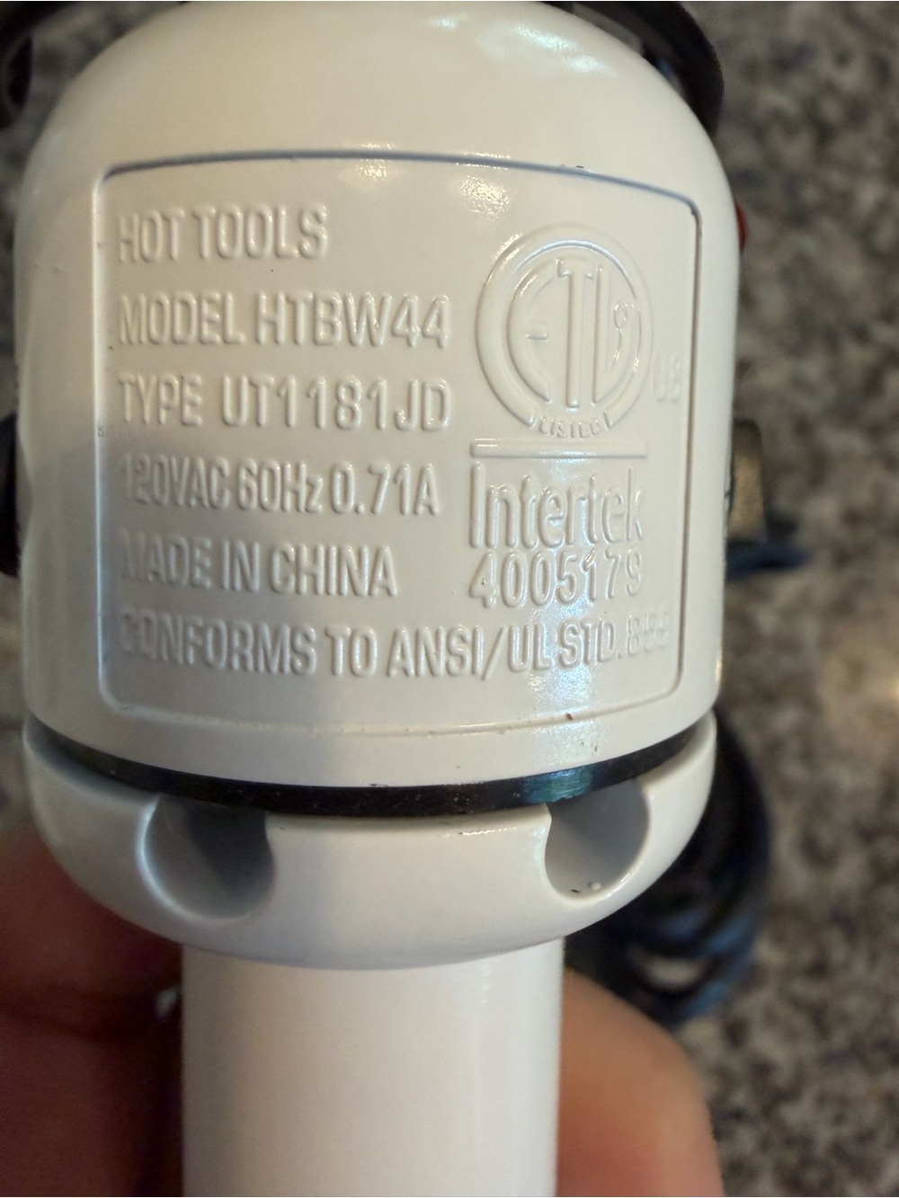 Hot Tools Professional White Curling Iron - 1" Barrel - Picture 3 of 5